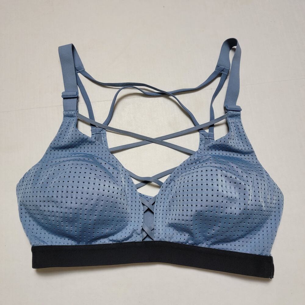 Victoria's Secret Lightweight Blue Sports Bra SZ 32C